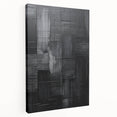 Framed Dining Room Prints – Black Textured Abstract Wall Décor