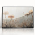 Mushroom Forest Living Room Wall Art - Nature-Inspired Canvas
