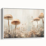 Mushroom Forest Living Room Wall Art - Nature-Inspired Canvas