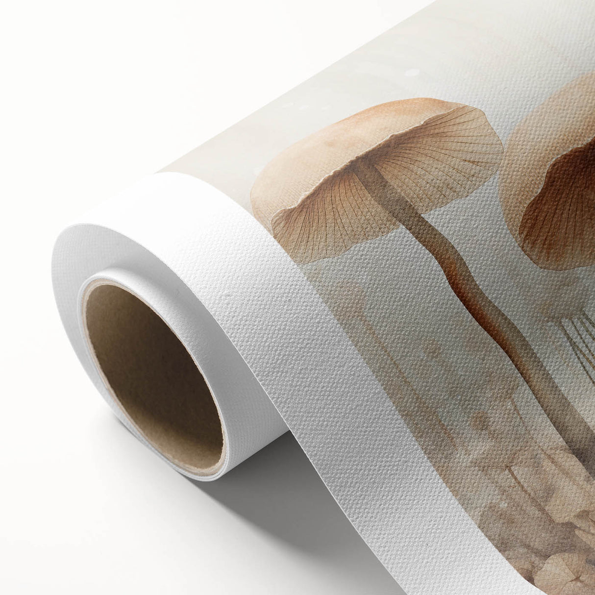 Mushroom Forest Living Room Wall Art - Nature-Inspired Canvas