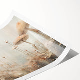 Mushroom Forest Living Room Wall Art - Nature-Inspired Canvas