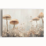 Mushroom Forest Living Room Wall Art - Nature-Inspired Canvas