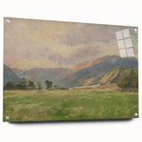 Mountain Meadow Impressionist Art - Lajos Csordák Landscape Print
