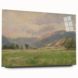 Mountain Meadow Impressionist Art - Lajos Csordák Landscape Print
