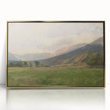Mountain Meadow Impressionist Art - Lajos Csordák Landscape Print