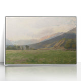 Mountain Meadow Impressionist Art - Lajos Csordák Landscape Print