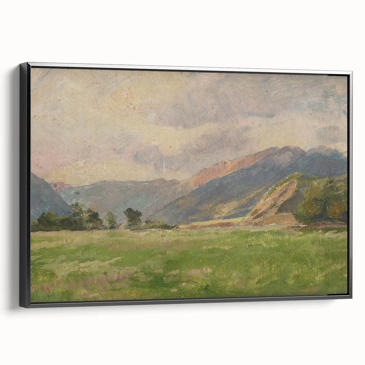 Mountain Meadow Impressionist Art - Lajos Csordák Landscape Print