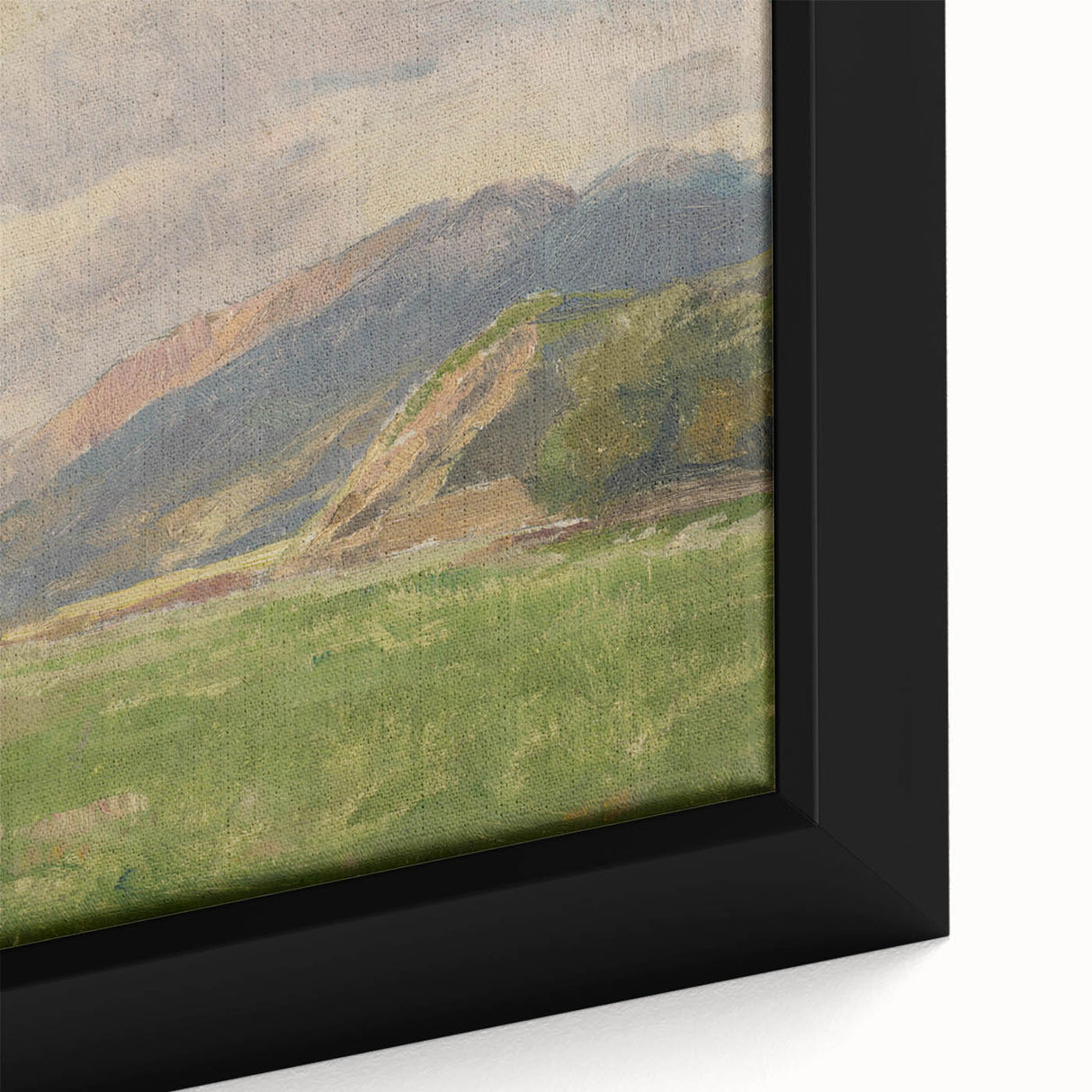 Mountain Meadow Impressionist Art - Lajos Csordák Landscape Print
