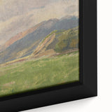 Mountain Meadow Impressionist Art - Lajos Csordák Landscape Print