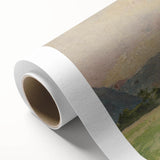 Mountain Meadow Impressionist Art - Lajos Csordák Landscape Print