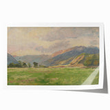 Mountain Meadow Impressionist Art - Lajos Csordák Landscape Print