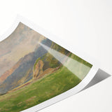 Mountain Meadow Impressionist Art - Lajos Csordák Landscape Print