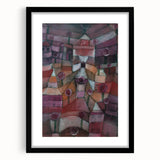 Abstract Garden Wall Art - "Rose Garden" by Paul Klee in Rich Tones