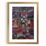 Abstract Garden Wall Art - "Rose Garden" by Paul Klee in Rich Tones