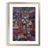 Abstract Garden Wall Art - "Rose Garden" by Paul Klee in Rich Tones