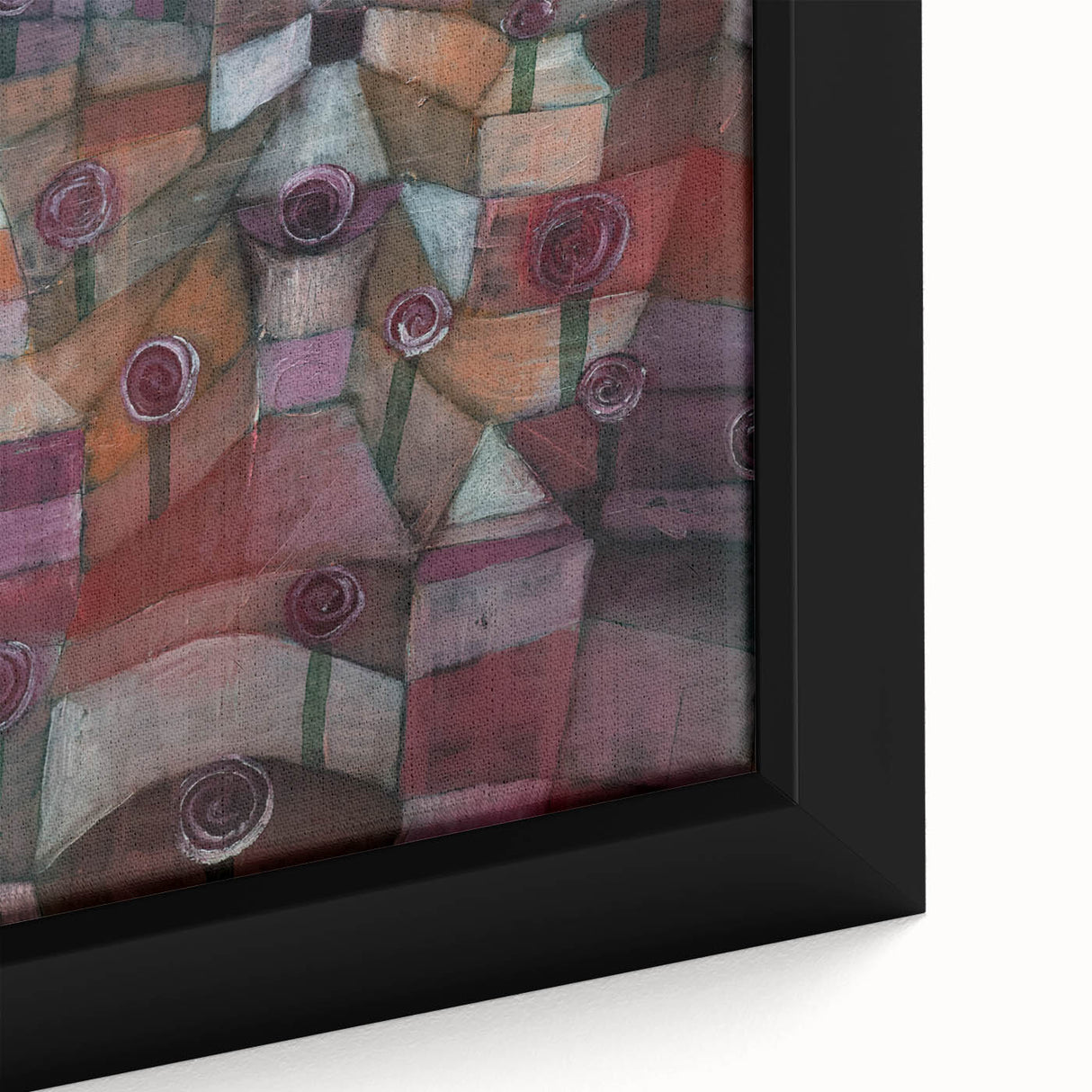 Abstract Garden Wall Art - "Rose Garden" by Paul Klee in Rich Tones