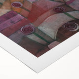 Abstract Garden Wall Art - "Rose Garden" by Paul Klee in Rich Tones