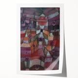Abstract Garden Wall Art - "Rose Garden" by Paul Klee in Rich Tones
