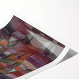 Abstract Garden Wall Art - "Rose Garden" by Paul Klee in Rich Tones