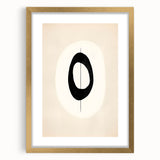 Canvas Art for Dining Area – Minimalist Black & White Abstract Print