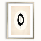 Canvas Art for Dining Area – Minimalist Black & White Abstract Print