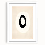 Canvas Art for Dining Area – Minimalist Black & White Abstract Print