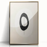 Canvas Art for Dining Area – Minimalist Black & White Abstract Print