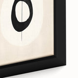 Canvas Art for Dining Area – Minimalist Black & White Abstract Print