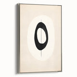 Canvas Art for Dining Area – Minimalist Black & White Abstract Print