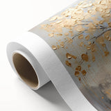 Gold Tree Living Room Wall Art - Modern Abstract Canvas Print