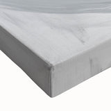 Large Abstract Wall Art – Bold Black and White Circular Motion Canvas