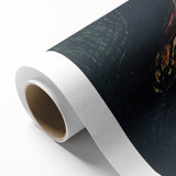 Expressionist Art: Emotional Abstract Portrait in Bold Red and Black