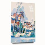 Modern Wall Art: Abstract Church Scene – Contemporary Minimalist Decor