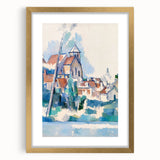 Modern Wall Art: Abstract Church Scene – Contemporary Minimalist Decor