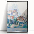 Modern Wall Art: Abstract Church Scene – Contemporary Minimalist Decor