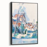 Modern Wall Art: Abstract Church Scene – Contemporary Minimalist Decor