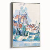 Modern Wall Art: Abstract Church Scene – Contemporary Minimalist Decor