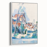 Modern Wall Art: Abstract Church Scene – Contemporary Minimalist Decor