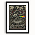 Pink Floyd Dark Side of the Moon Retro Wall Art Poster