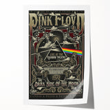 Pink Floyd Dark Side of the Moon Retro Wall Art Poster