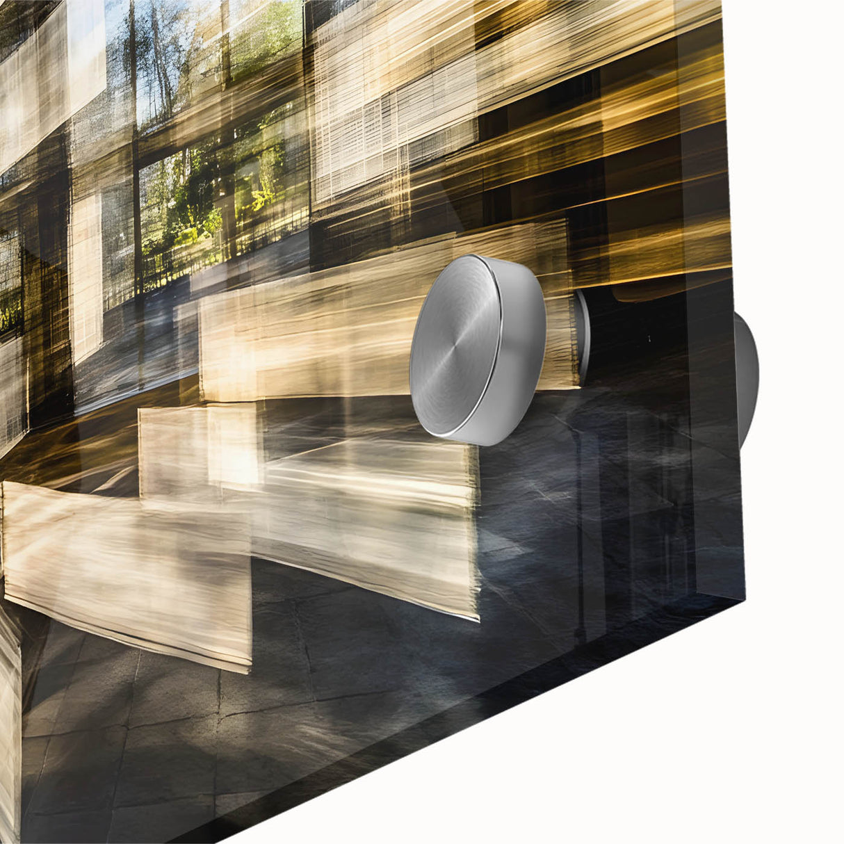 Architectural Burst – Modern Dynamic Abstract Motion Wall Art