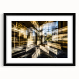 Architectural Burst – Modern Dynamic Abstract Motion Wall Art