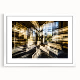 Architectural Burst – Modern Dynamic Abstract Motion Wall Art