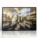 Architectural Burst – Modern Dynamic Abstract Motion Wall Art