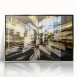Architectural Burst – Modern Dynamic Abstract Motion Wall Art