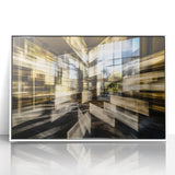 Architectural Burst – Modern Dynamic Abstract Motion Wall Art