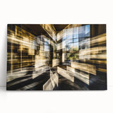 Architectural Burst – Modern Dynamic Abstract Motion Wall Art