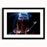 Electric Stillness – Emotive Photography with Dynamic Abstract Art