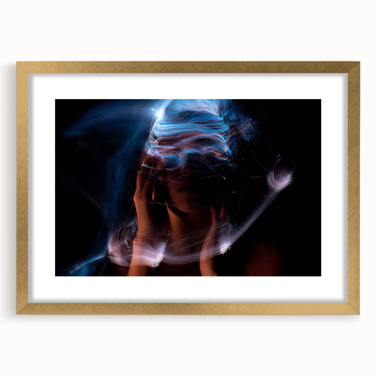 Electric Stillness – Emotive Photography with Dynamic Abstract Art