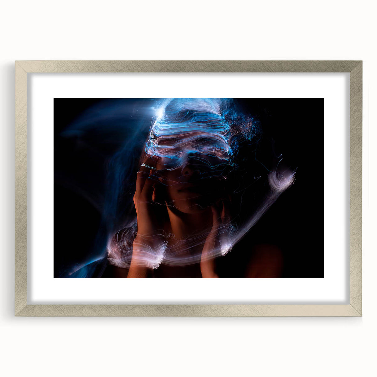 Electric Stillness – Emotive Photography with Dynamic Abstract Art